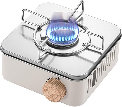 Estufa de camping al aire libre, estufa de butano portátil, válvula de gas de acero inoxidable, estufa de propano para camping, barbacoa, picnic,