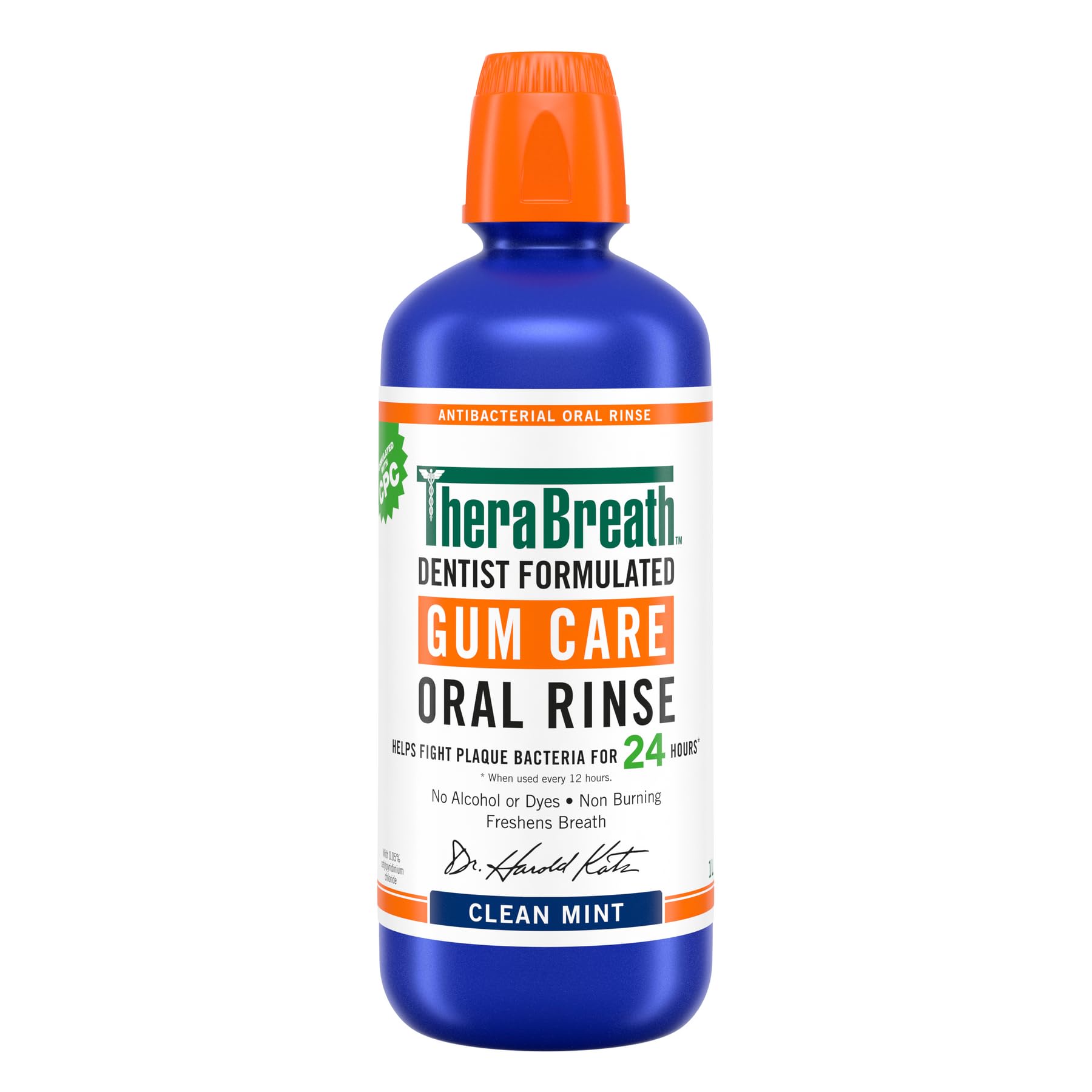 Therabreath Gum Care Oral Rinse Alcohol Free Mouthwash, 1L