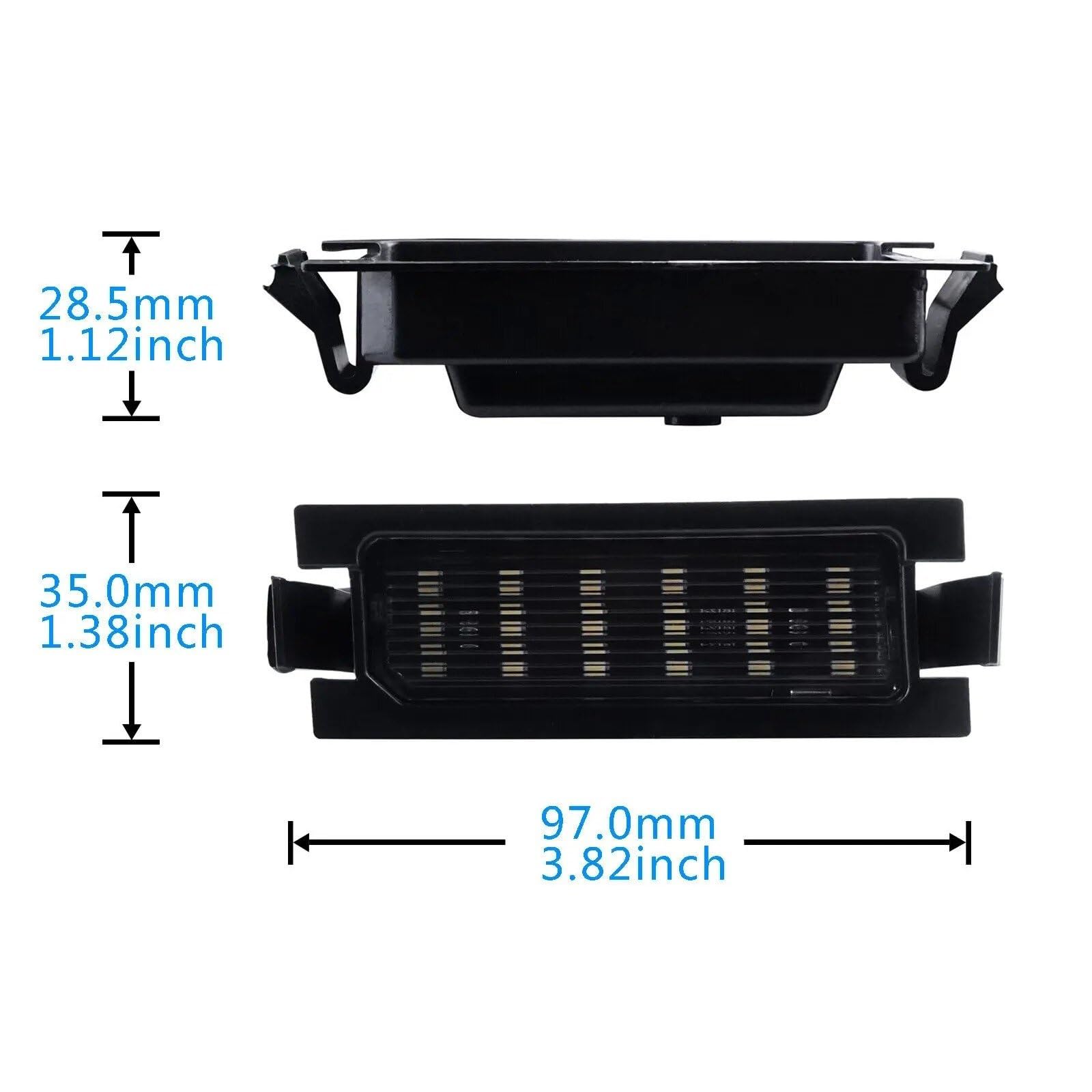 Luces Matrícula Coche Para Hyundai Para Accent RB Para I30 Para Elantra GD Para Kia 2012 2013 2014 2015 2016 2017 2 Luces LED Para Matrícula