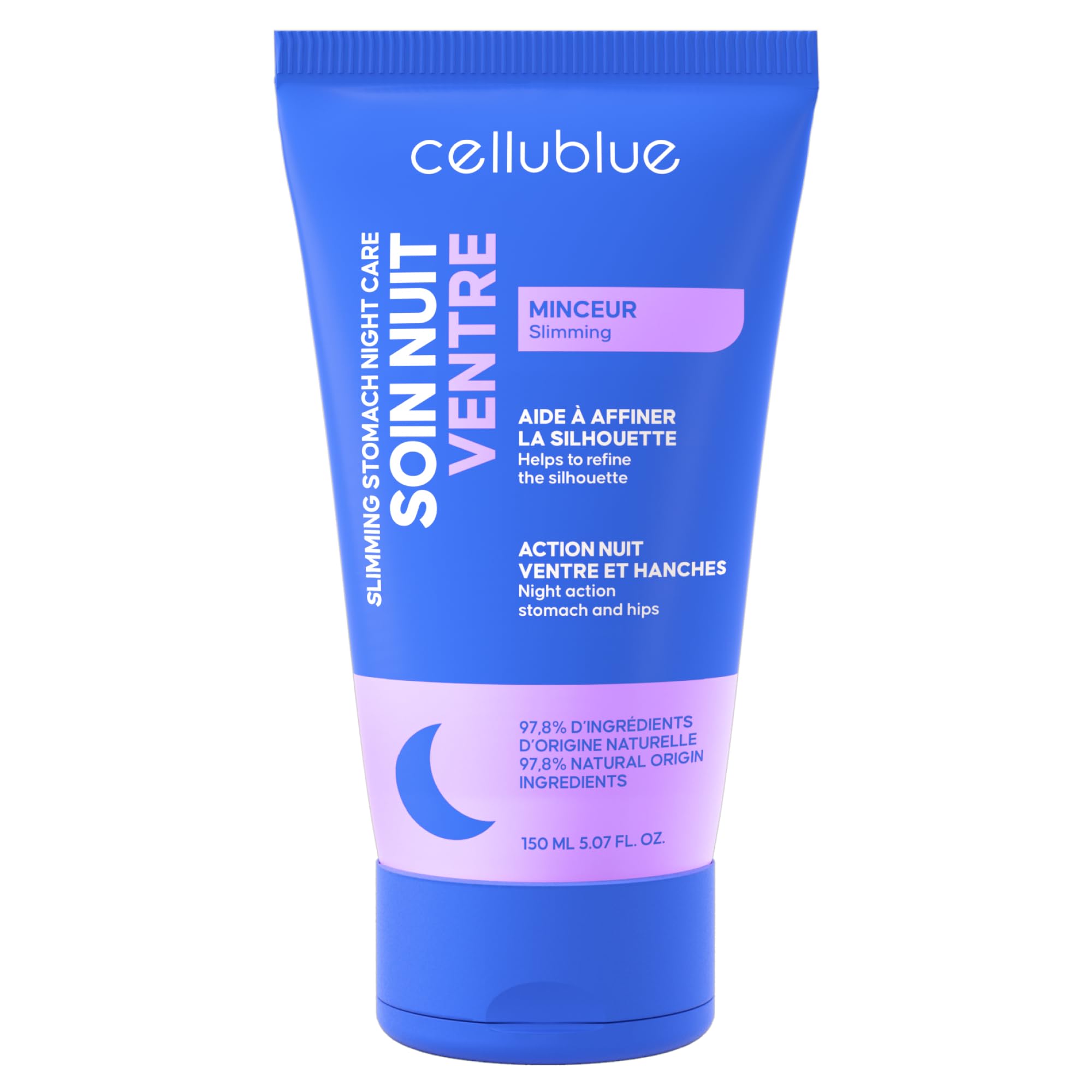 Crème Minceur Nuit Ventre Cellublue – Réduit et affine le ventre pendant la nuit, peau plus ferme, lissée et tonique, soin ciblé pour silhouette harmonieuse