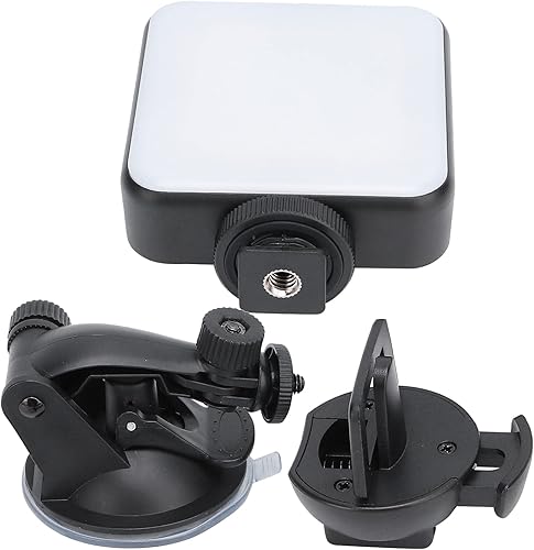 Kit de iluminación para videoconferencia, luz de relleno ajustable, luz de fotografía en vivo para computadora con cámara y clip extraíble, tornillo