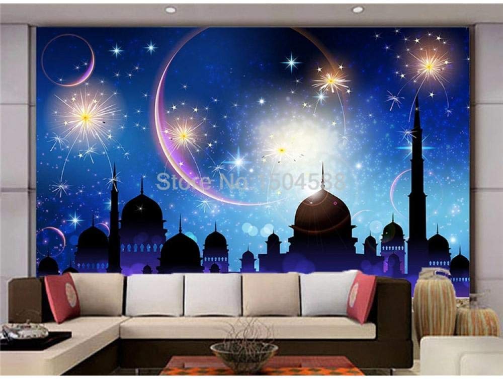 Papier peint 3D ciel étoilé personnalisé WLLLO grand format moderne 350x245 cm