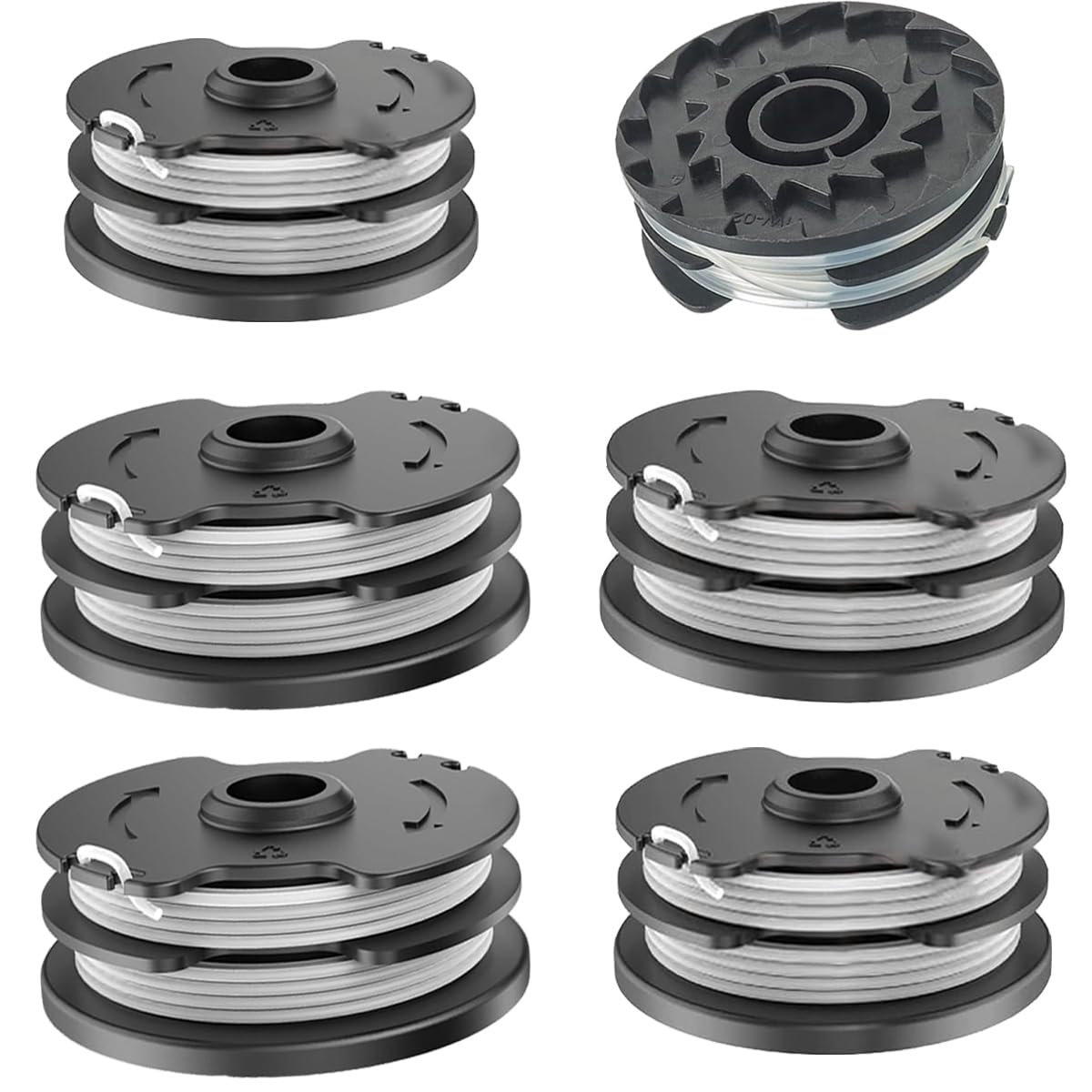 6 pezzi bobine di ricambio per decespugliatore senza filo Parkside PRTA 20-Li A1 B1, PRT 550 A1, PRT 550 A2, PRT 550 A3, PRT 550 A5, PRTA 20-Li B2, PRTA 20-Li C3