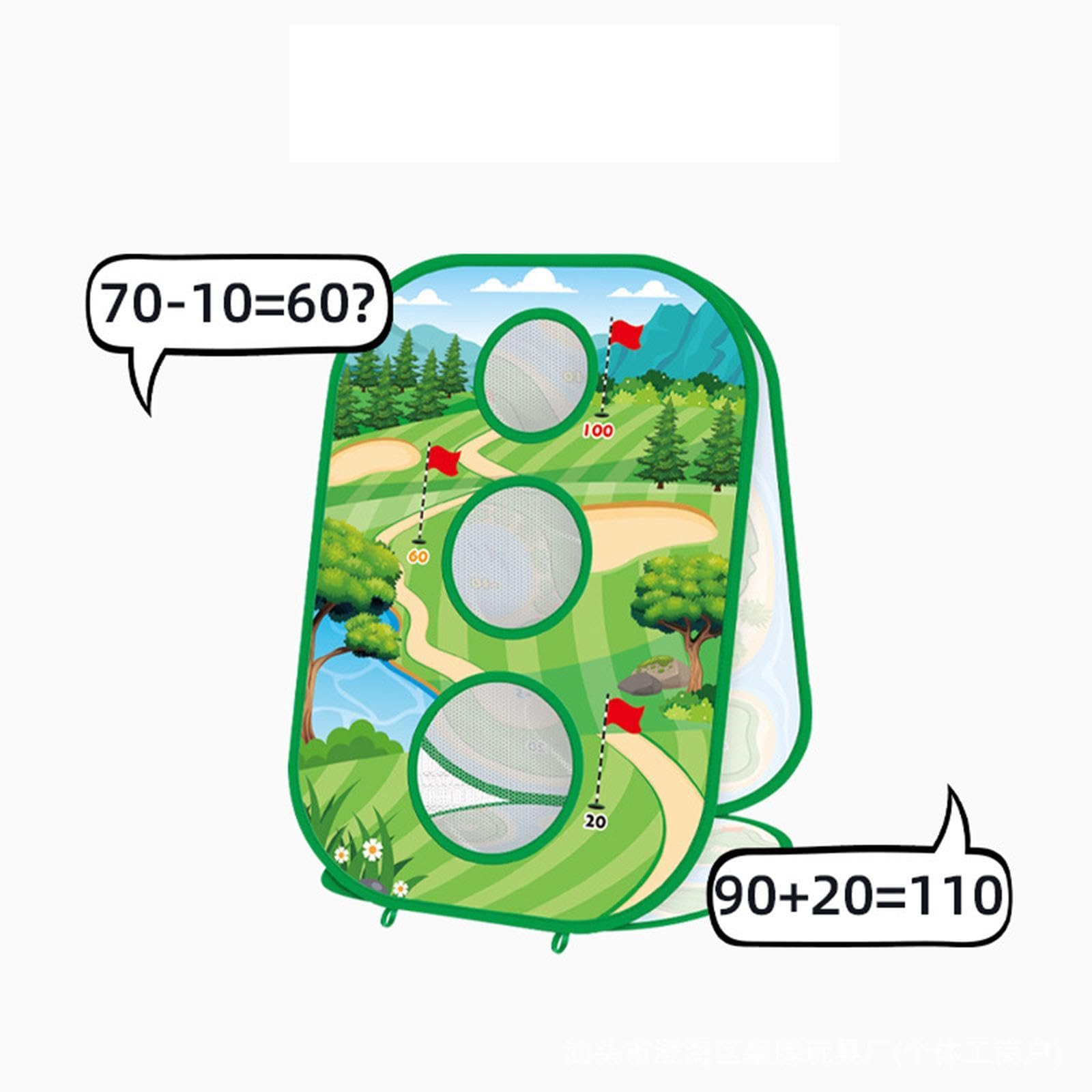 Juguetes de Golf para Niños, Juguetes para Exteriores, Juego de Práctica de Golf con Pelotas Adhesivas, Plegable para Cumpleaños de Niños de 3, 4, 5 Y