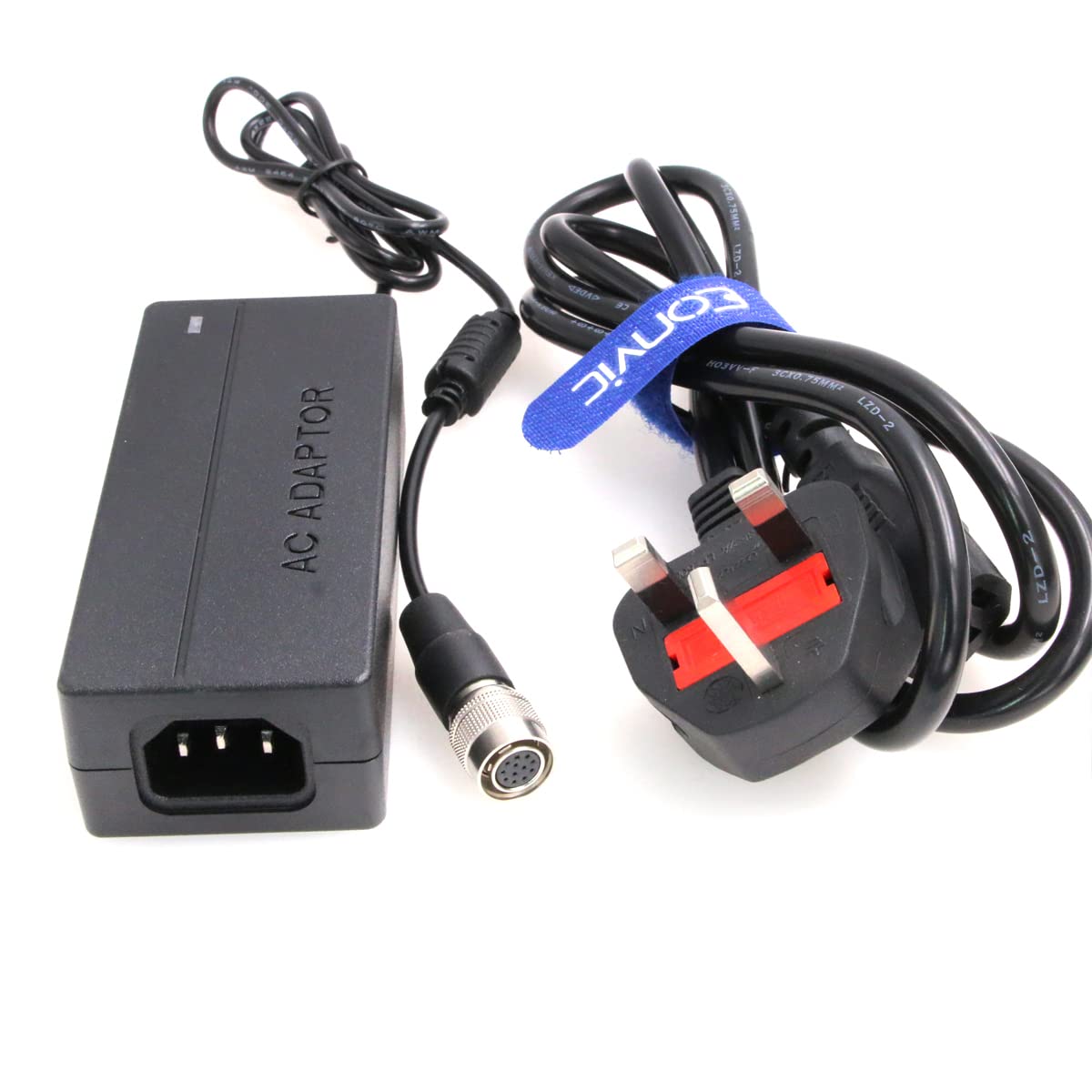 Eonvic 12V AC DC Power Adapter for Sony Dalsa CCD Jai Camera 24W 2A Hirose 12-Pin Female Power Supply Adapter