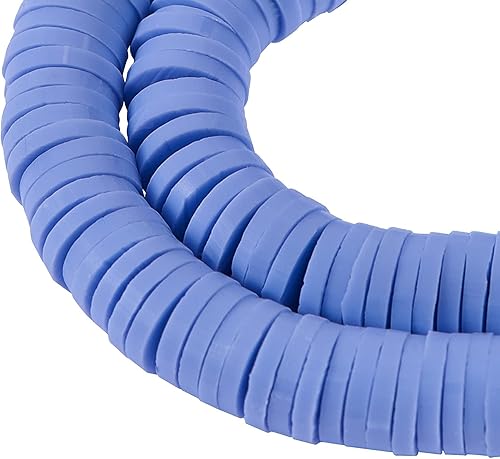 Miniatura 2 de DanLingJewelry 10 hebras de vinilo Heishi Chip Disk Flat Round Loose Hecho a mano Polímero Espaciador Perlas para hacer joyas DIY 0.236 in