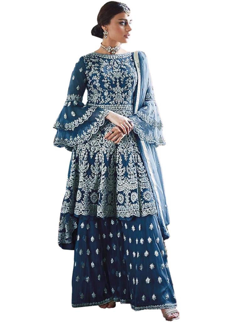 Women's Net Sharara Suit