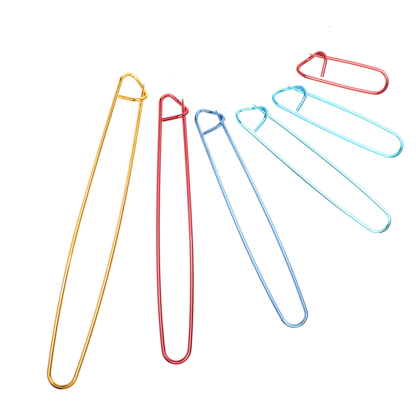 TEHAUX 12pcs Knitting Pin Jumbo Crochet Hooks Marker Holder Counter Decor Big Safety Small Safety Huge Steel Safety Clothing Buckles Sweater Safety Buckles Clothing Breast Buckles Button