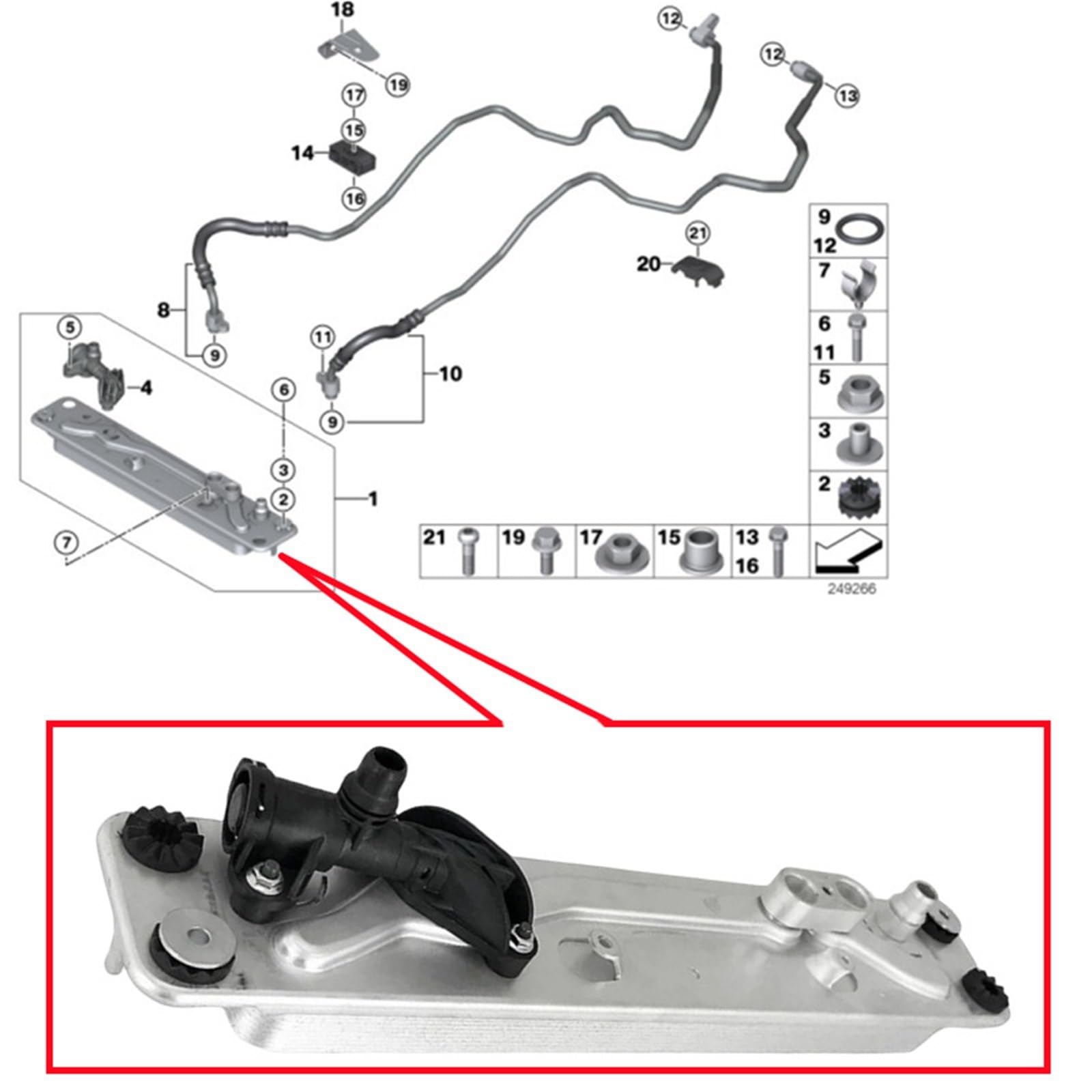 chłodnicy oleju przekładniowego ręczny przetwornik 17217553389 Chłodnica oleju przekładniowego Wymiennik ciepła pasuje do BMW X5 E70 X6 E71 E72 N52 N54 N55 N62 N63