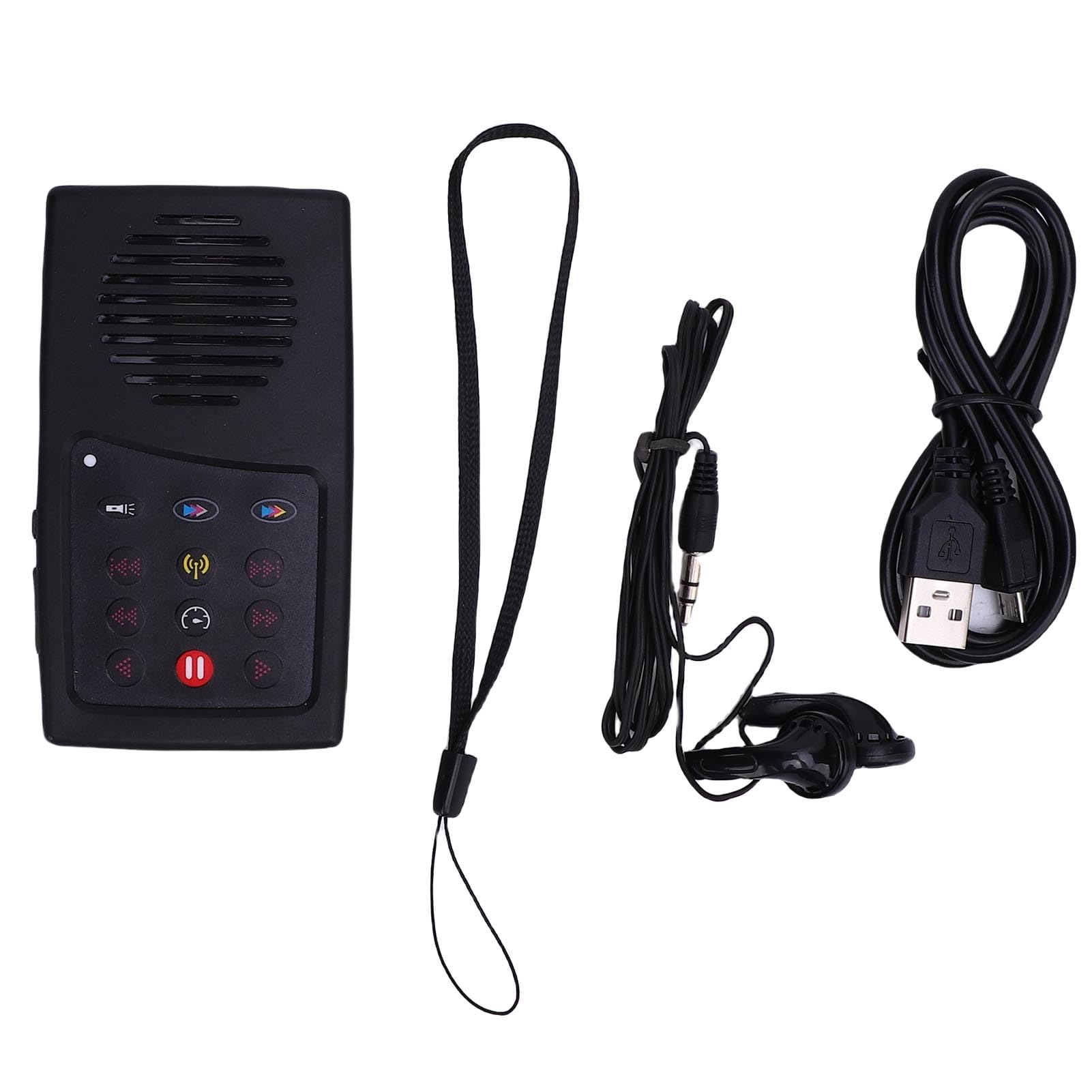 Tosuny Lettore Biblico Audio Solare Portatile con Francese Spagnolo KJV NIV Radio FM Batteria a Lunga