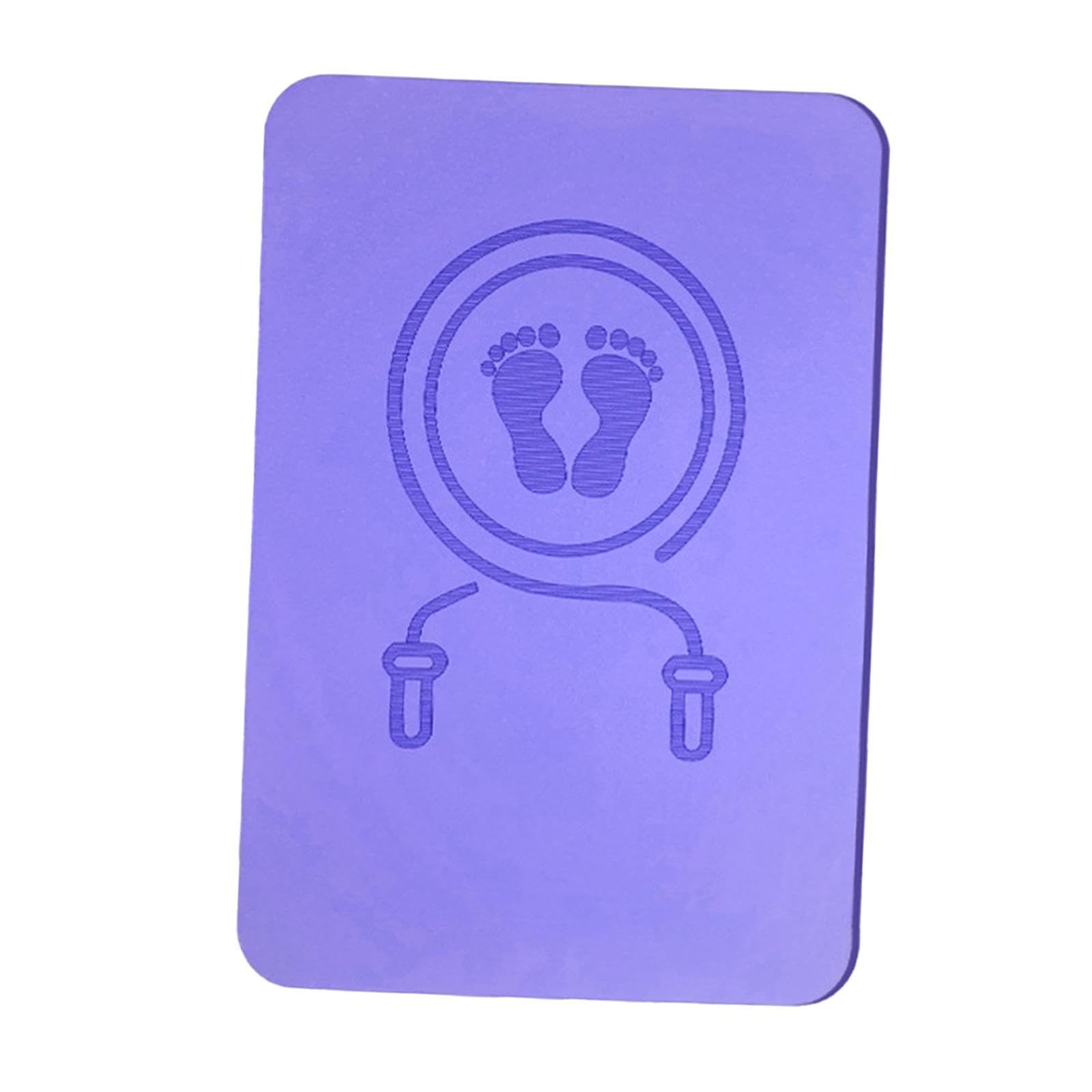 Cordless Jump Rope Mat Shock Absorbing Skipping Mat Multipurpose Workout Mat Purple-image-38