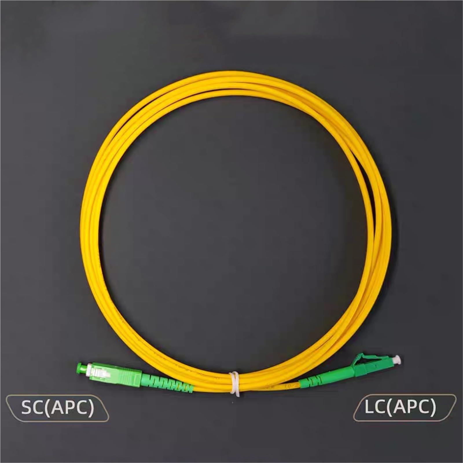 LCAPC-SCAPC cavalier de fibre optique 1-100m cordon de raccordement Simplex monomode 1m 2m 3m 5m 10m 20m 30m câble d'extension FTTH p-fibre optique(LCAPC-SCAPC 50m)
