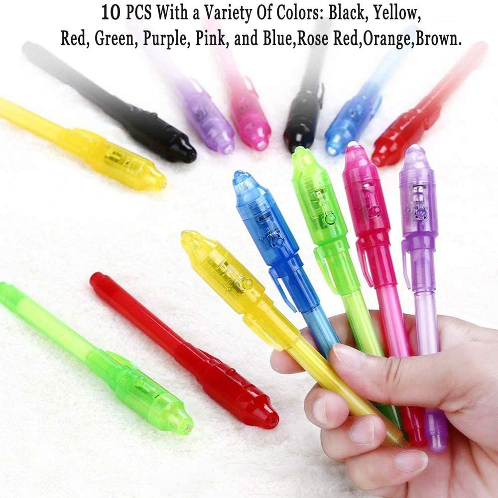 ZDY Invisible Ink Pen,Spy Pen Invisible Disappearing Ink Pen with