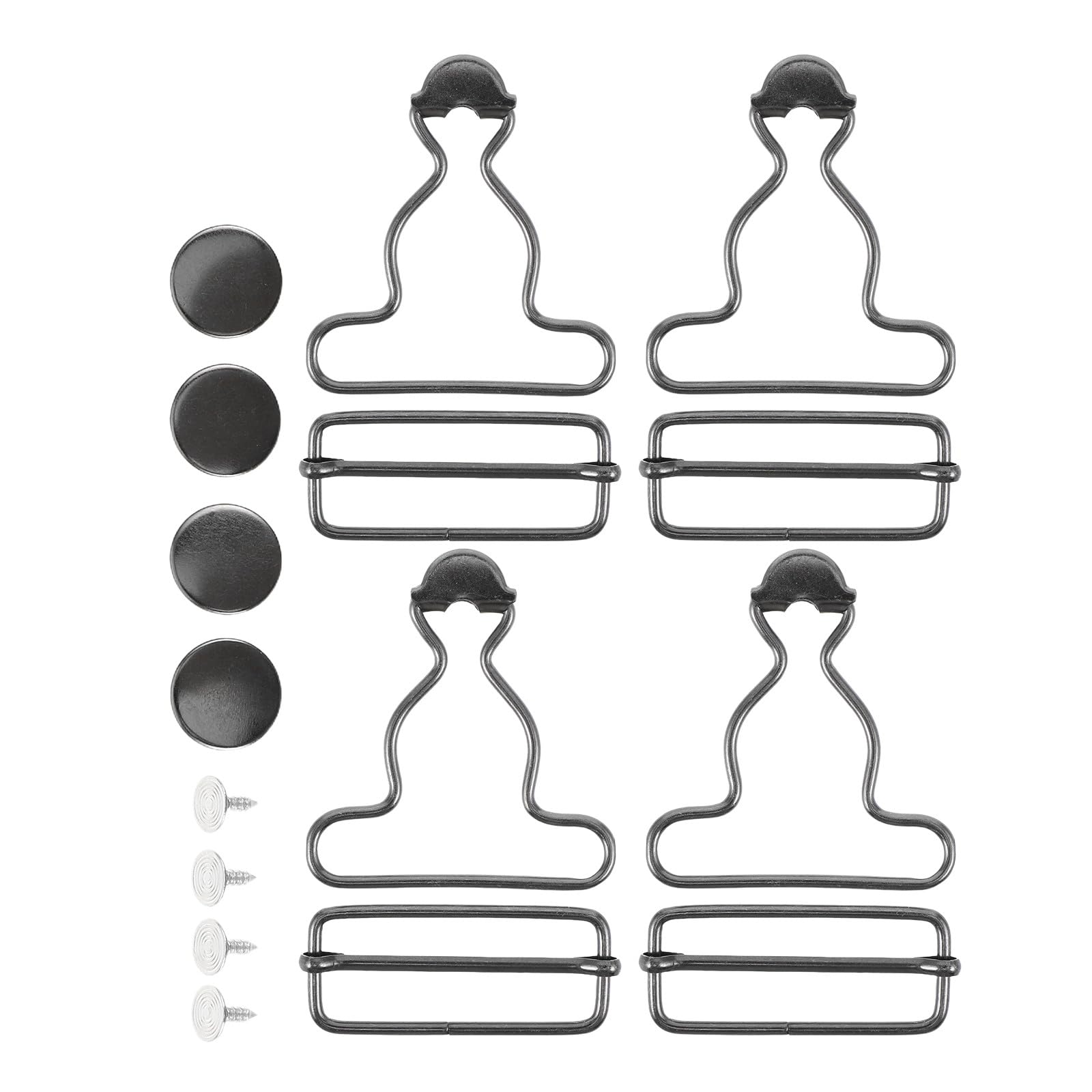 Clips réglables pour salopette en métal robuste de 3,8 cm