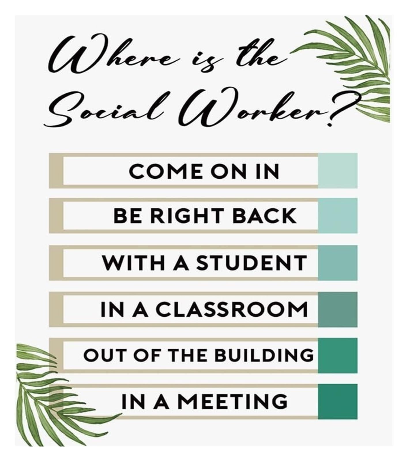 HGETJOHXEM Gift for Social Worker - Rustic Farmhouse Poster, Appreciation Wall Decor for School Counselor, Therapist or Nurse(Framed,16x24inch(40x60cm))