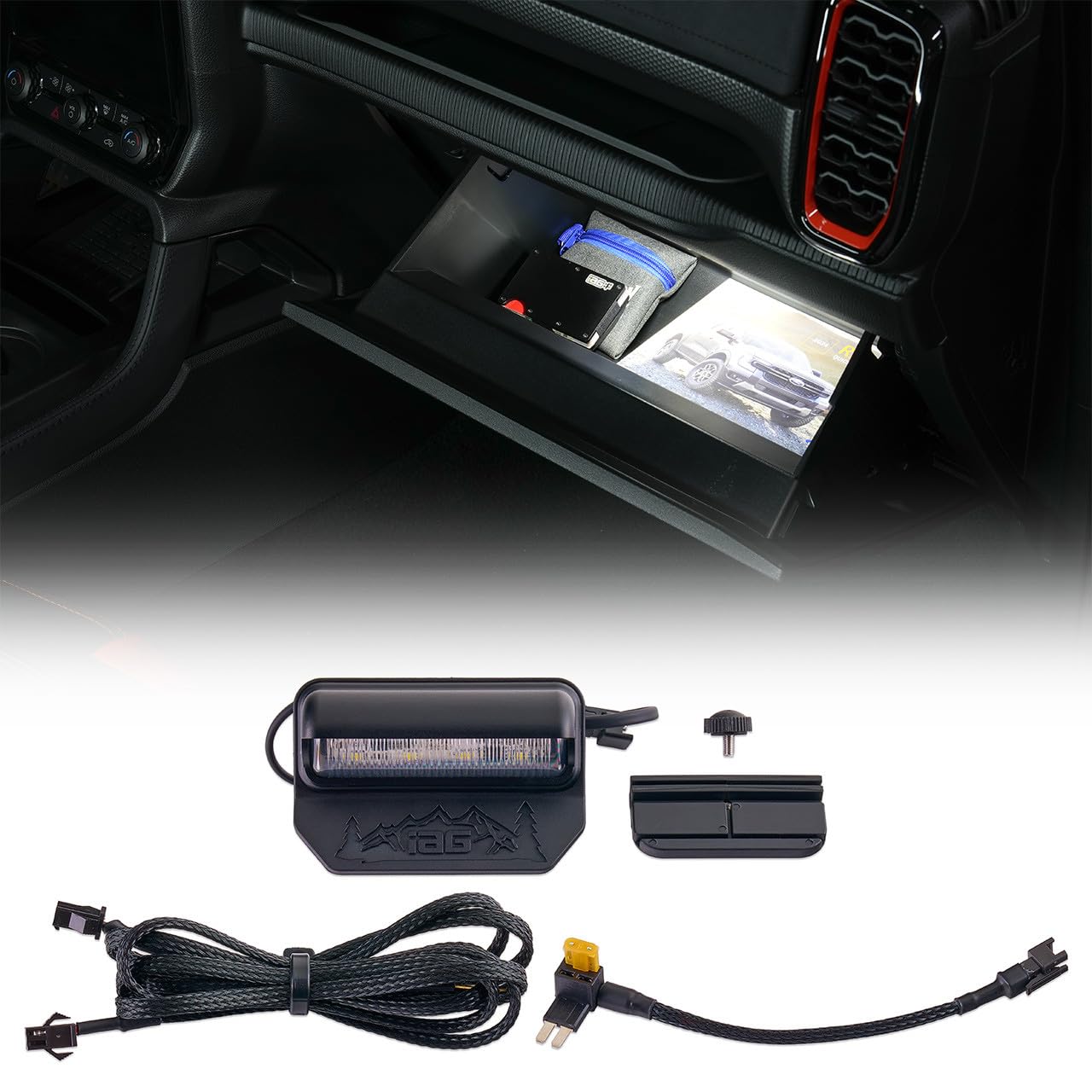 IAG Glove Box LED Light for Ford Ranger/Ranger Raptor 2024+