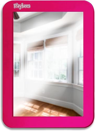 Miniatura 11 de Playbees Espejo magnético para casillero, paquete de 2 (verde) - Ideal para casillero escolar, baño, refrigerador, gabinete de oficina, caja de