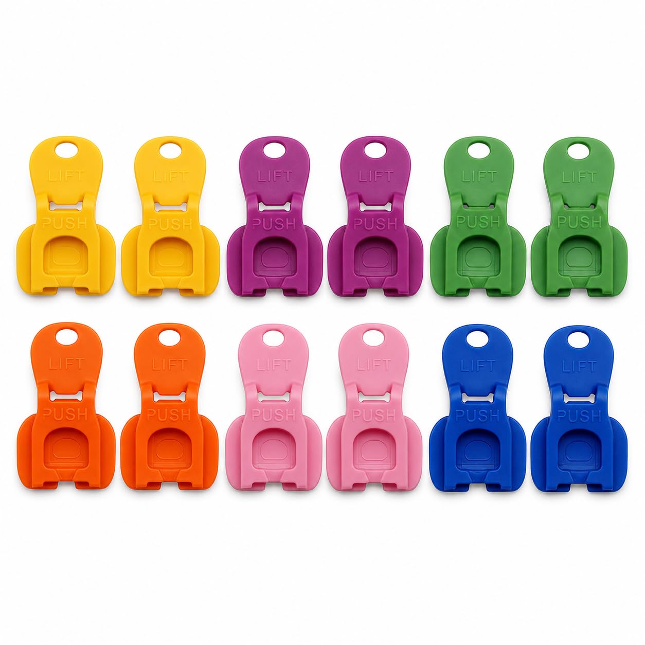 Set of 12 Can Stoppers, Drinks Cans, Manual Ring Opener, Plastic Can Opener for Cola, Beer, Soda, Drinks for Children, Elderly People