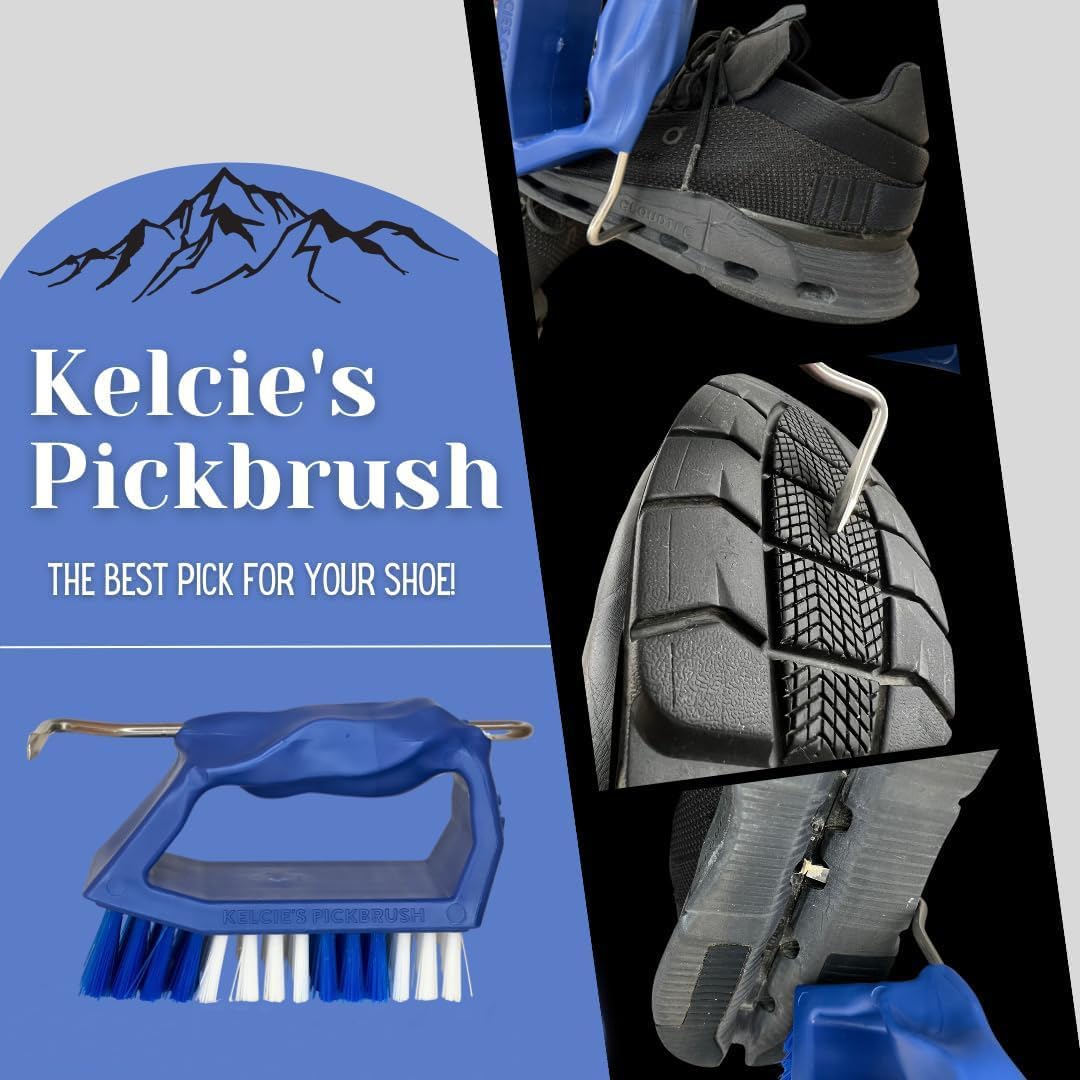 Kelcie's Pick Brush - Limpiador de Botas y Zapatos Altamente eficiente para múltiples usos, Limpia Botas y Calzado en cuestión de Minutos, Funciona a Mano y fácil de Usar