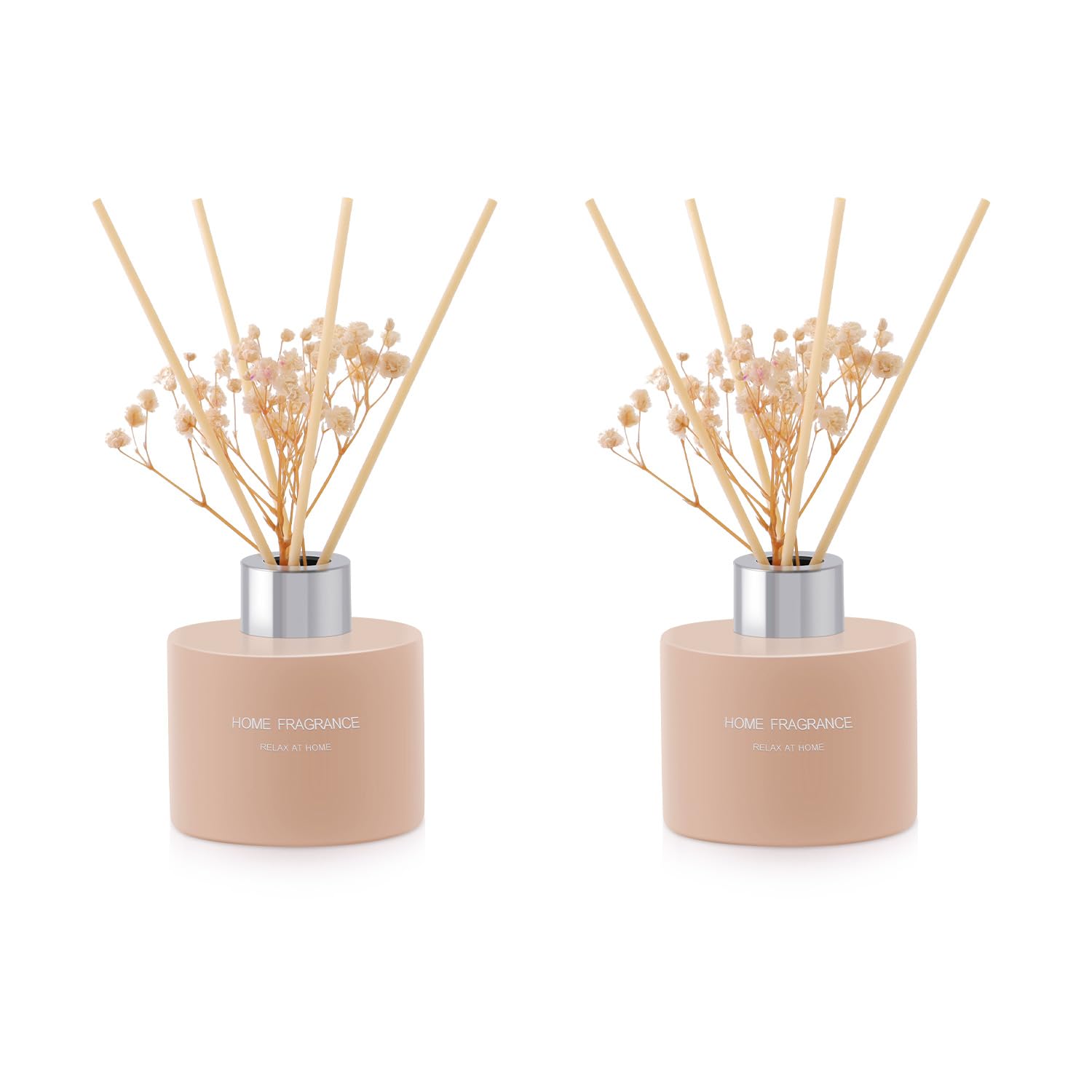 L'odeur Vill - Lino Diffusore Profumatore per Ambiente con 12 Bastoncini di fragranza, 120ml×2, essenziale di fragranzaper casa per la Camera da Letto, Ufficio,Bagno decorazione.