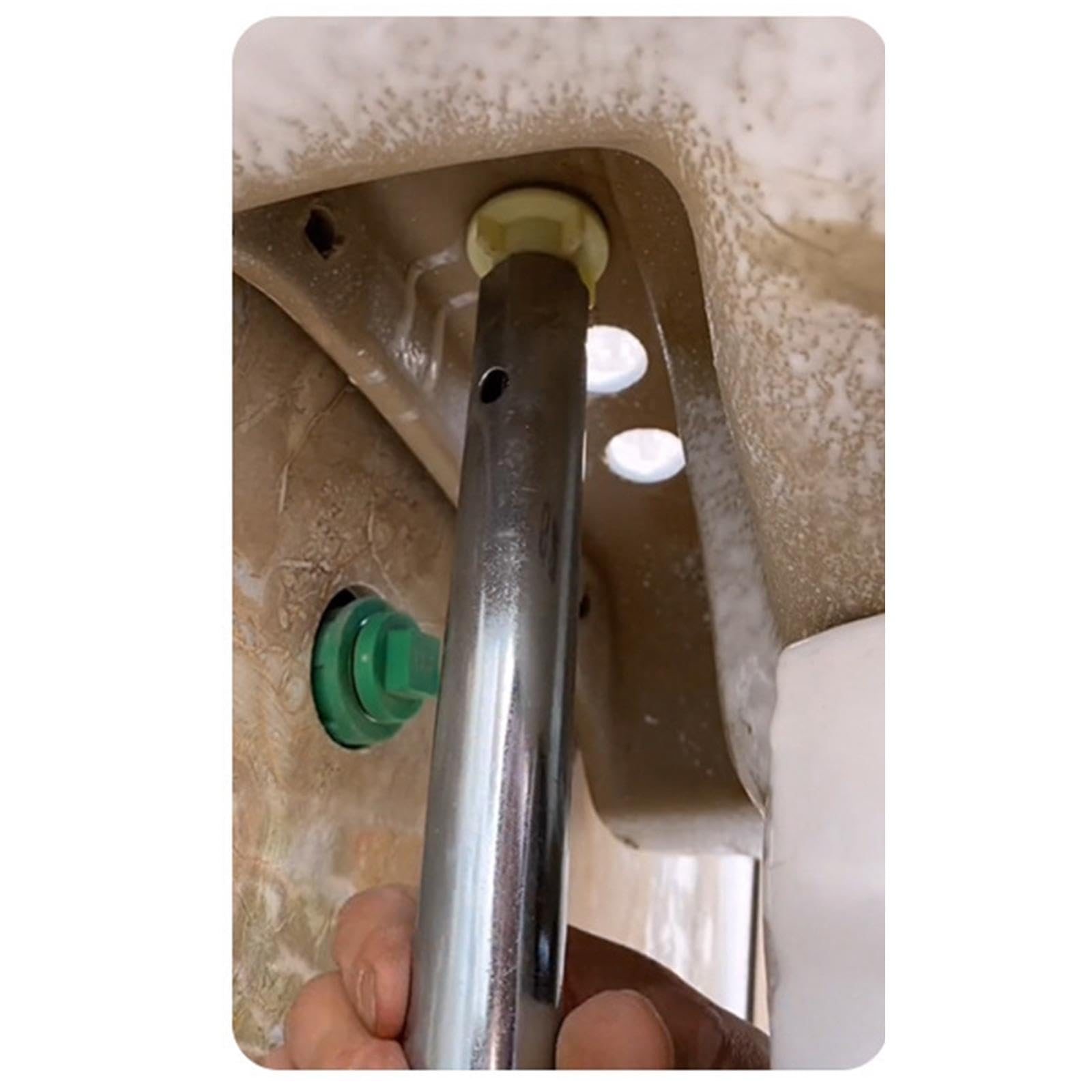 Juego de 4 llaves de tubo de válvula de ducha, llave de caja métrica de 813 mm, llave de doble extremo, para mantenimiento de grifo de agua (5 juegos)