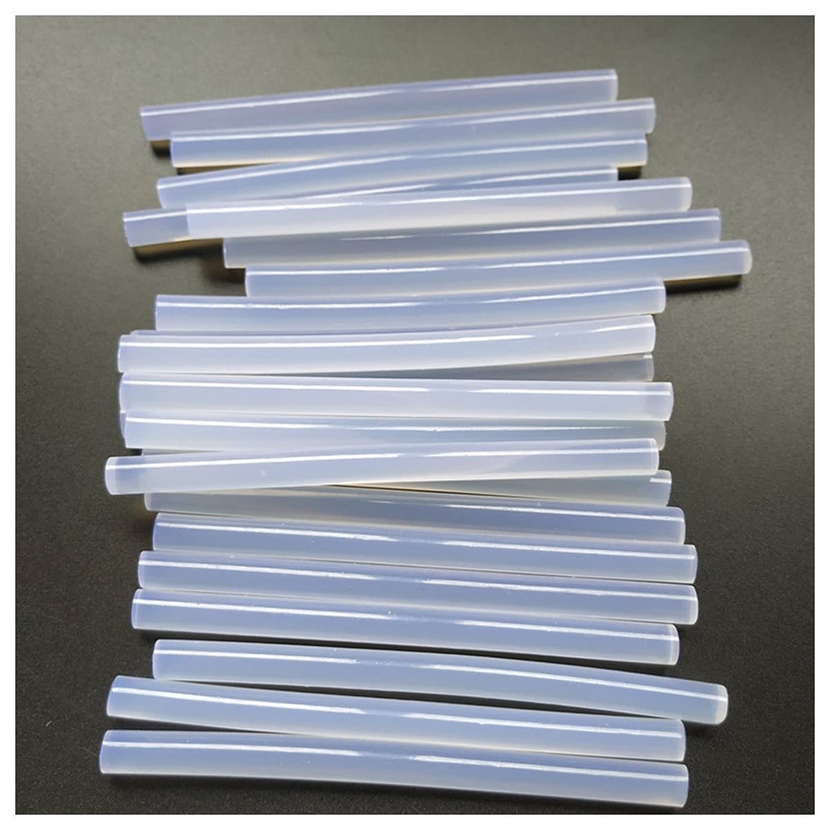 Barras de pegamento termofusible 50 piezas de adhesivo de fusión en caliente, cadena de pegamento transparente 7x100mm, silicona alta viscosidad fortalecer la pegajosidad Derretir la barra de pegament