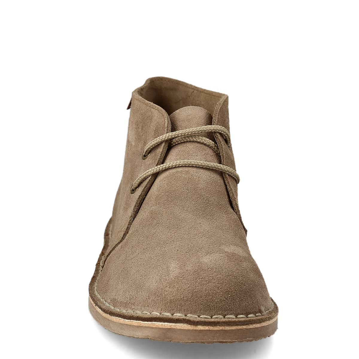 Botín Safari de Piel para Hombre y Mujer. Hecho en ESPAÑA. Botas Pisamierdas Chukka de Cuero Serraje Sport y Vestir. Cierre Cordones. Suela de Goma Crepe.