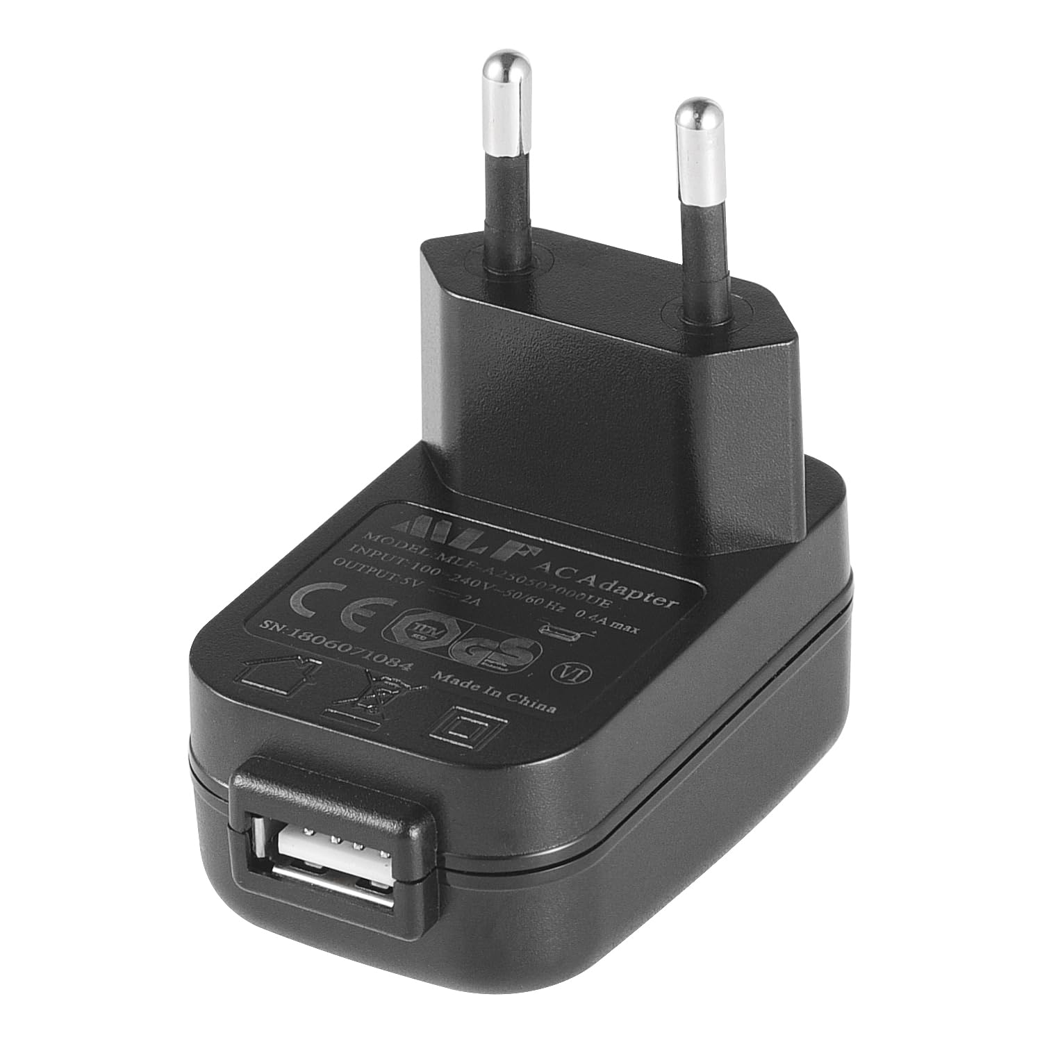 Ładowarka USB, 5 V, 2 A, 10 W, adapter sieciowy AC-DC, do kamer IP, tabletów, odtwarzaczy MP3, czytników e-booków, smartfonów, elektronarzędzi i wielu innych