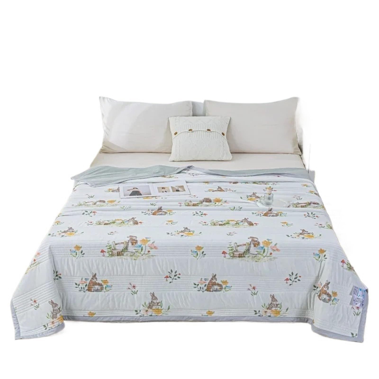GSJNHY Cooling Blankets Summer Blanket Cooling Quilt Reversible Bedspread Quilted Coverlets King Size for summer(Color13,150X220cm)