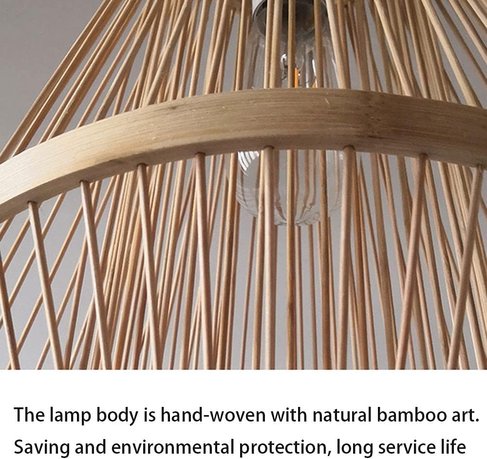 Lámpara Colgante Estilo Granja con Pantalla Hueca, Estilo Bohemio, de ratán, para Pasillo, Techo, de Lujo.