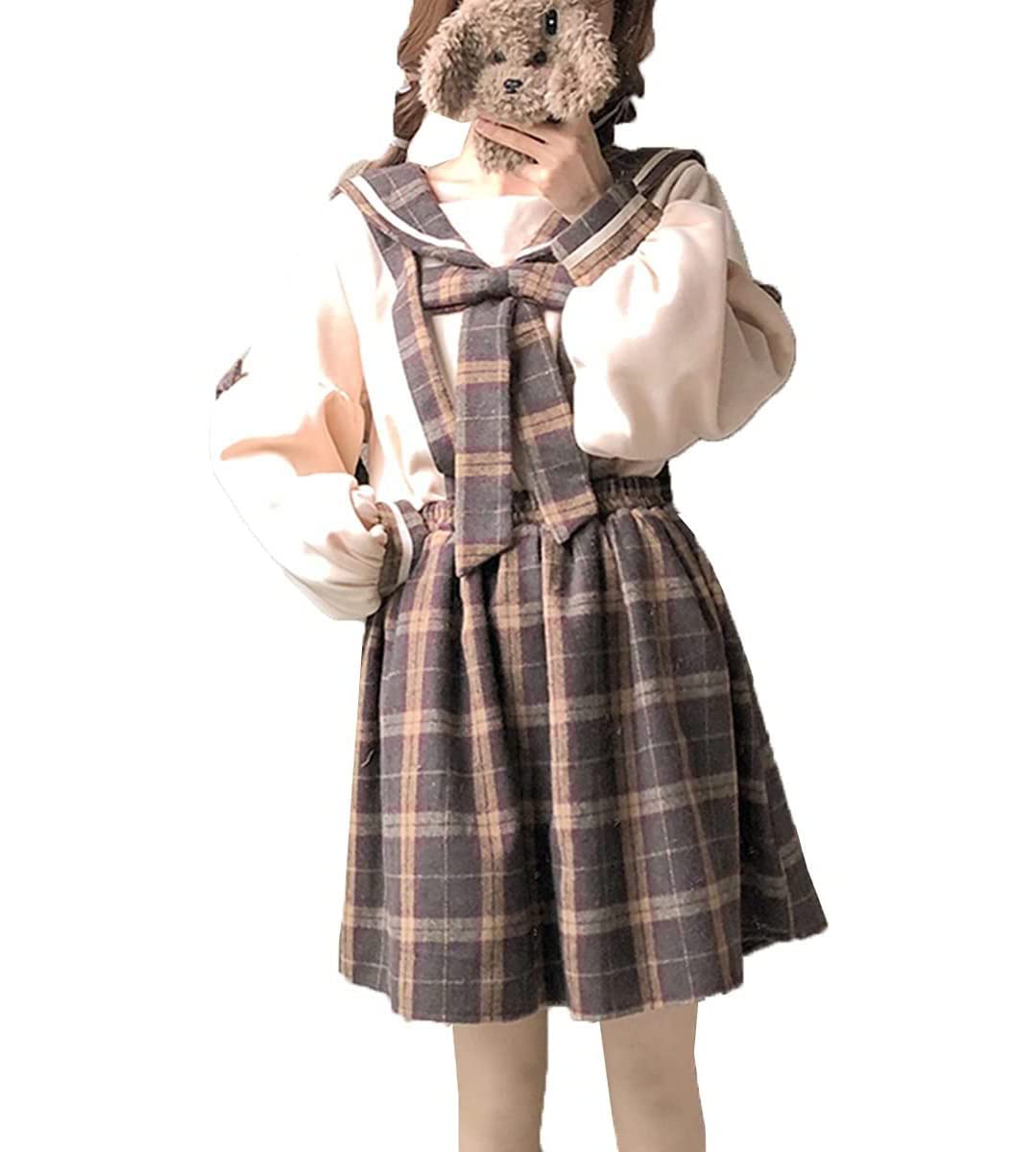 Amazon.co.jp: サロペットスカート セーラー服 レディース サロペット