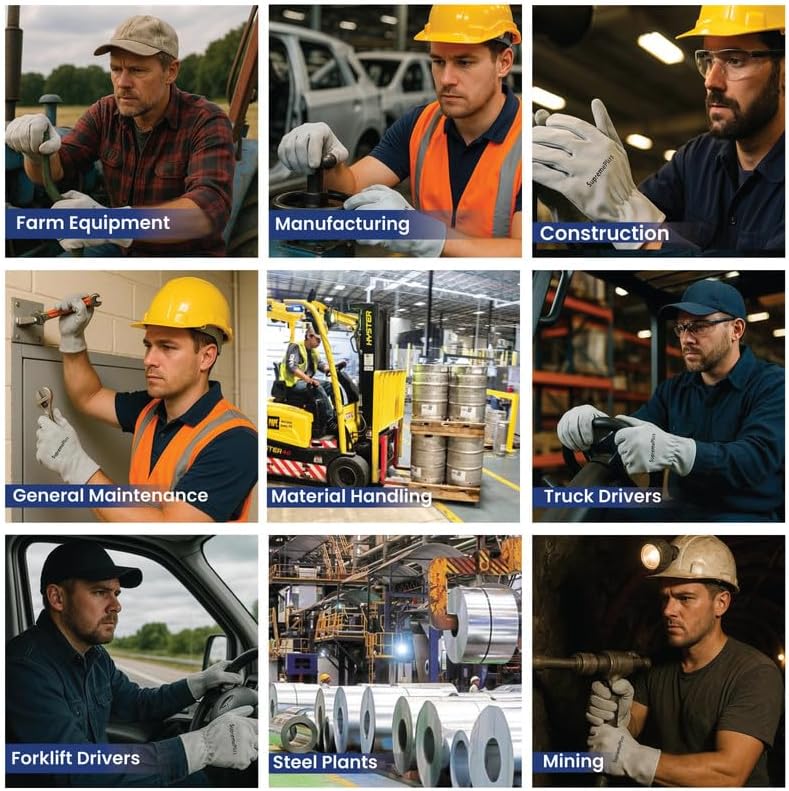 プレミアムレザー作業手袋 メンズ&amp;レディース - 軽量ゴートスキンドライビンググローブ メンズ - キーストーンサムデザイン