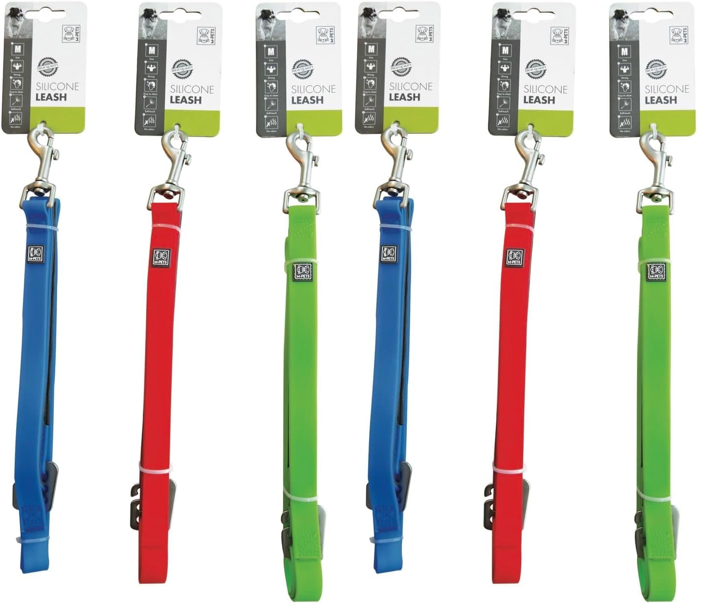 M-Pets Silicone Gezdirme Tasma M (2 paketi)