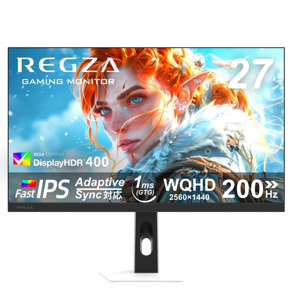 Amazon.co.jp: REGZA 27インチ ホワイトモデル ゲーミングモニター