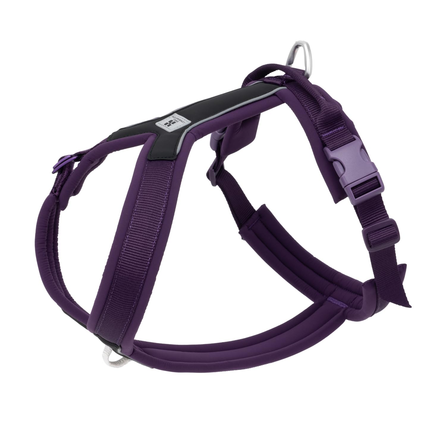 SMALL COMBINATION Dog Harness for Small Medium Large Dogs No Pull Reflective Dog Harness Adjustable Comfortable Outdoor Walking (Purple, XS)