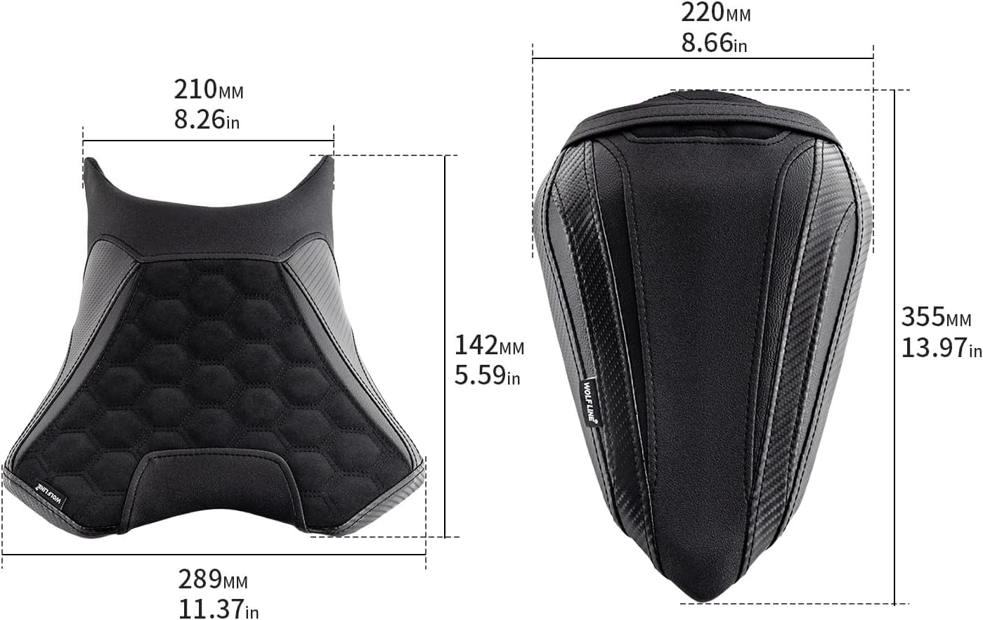 Motorcycle Complete Seat for Ninja 500 Z500 2024 2025 2026 EX500 Leather Front Rider Rear Passenger Saddles Cushion Pad Kit (One Set-CNL)