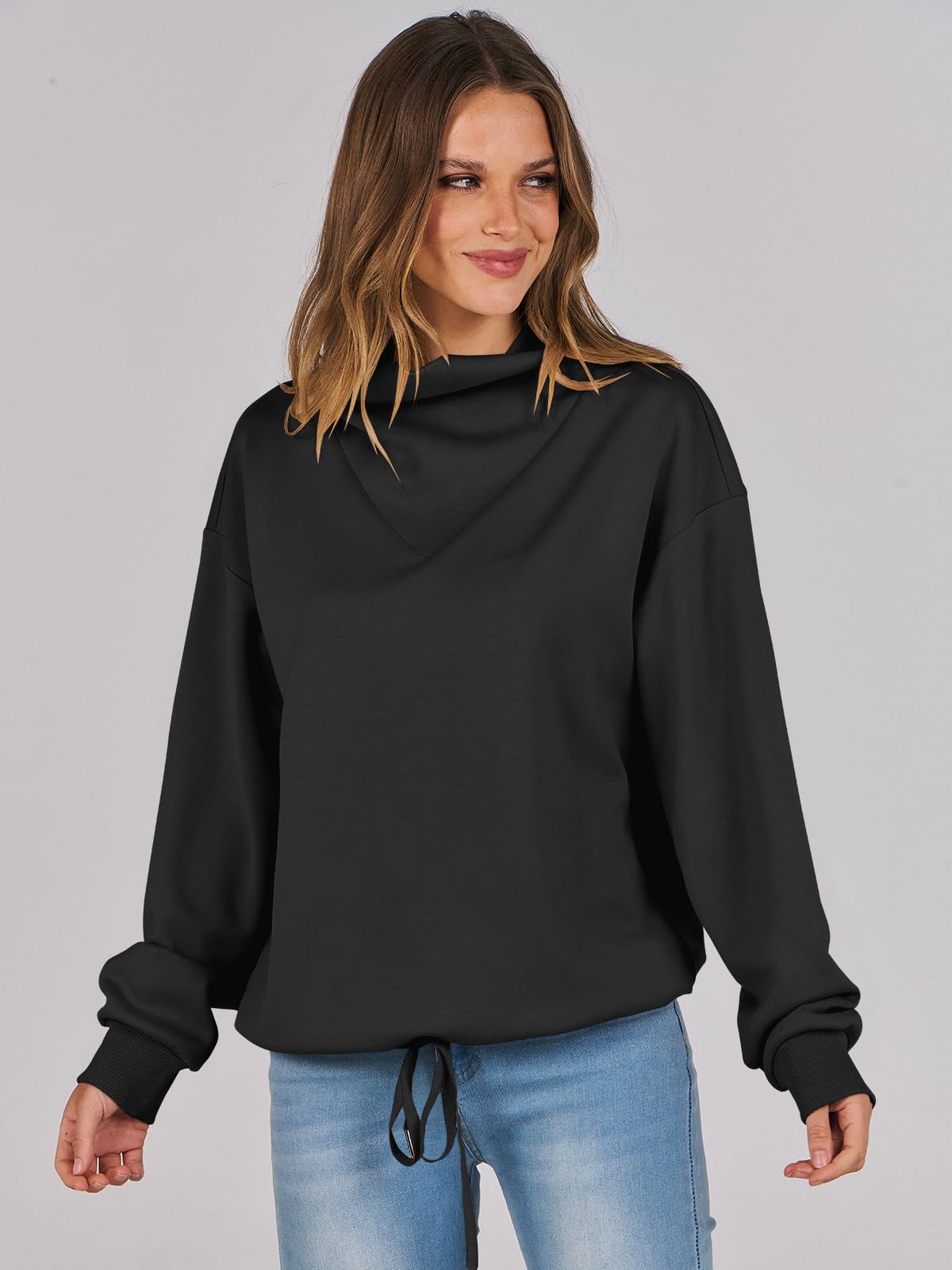 Damskie bluzy z kapturem oversize bluzy z kapturem 2024 jesień modny sweter preppy ubrania śliczne nastolatki stroje