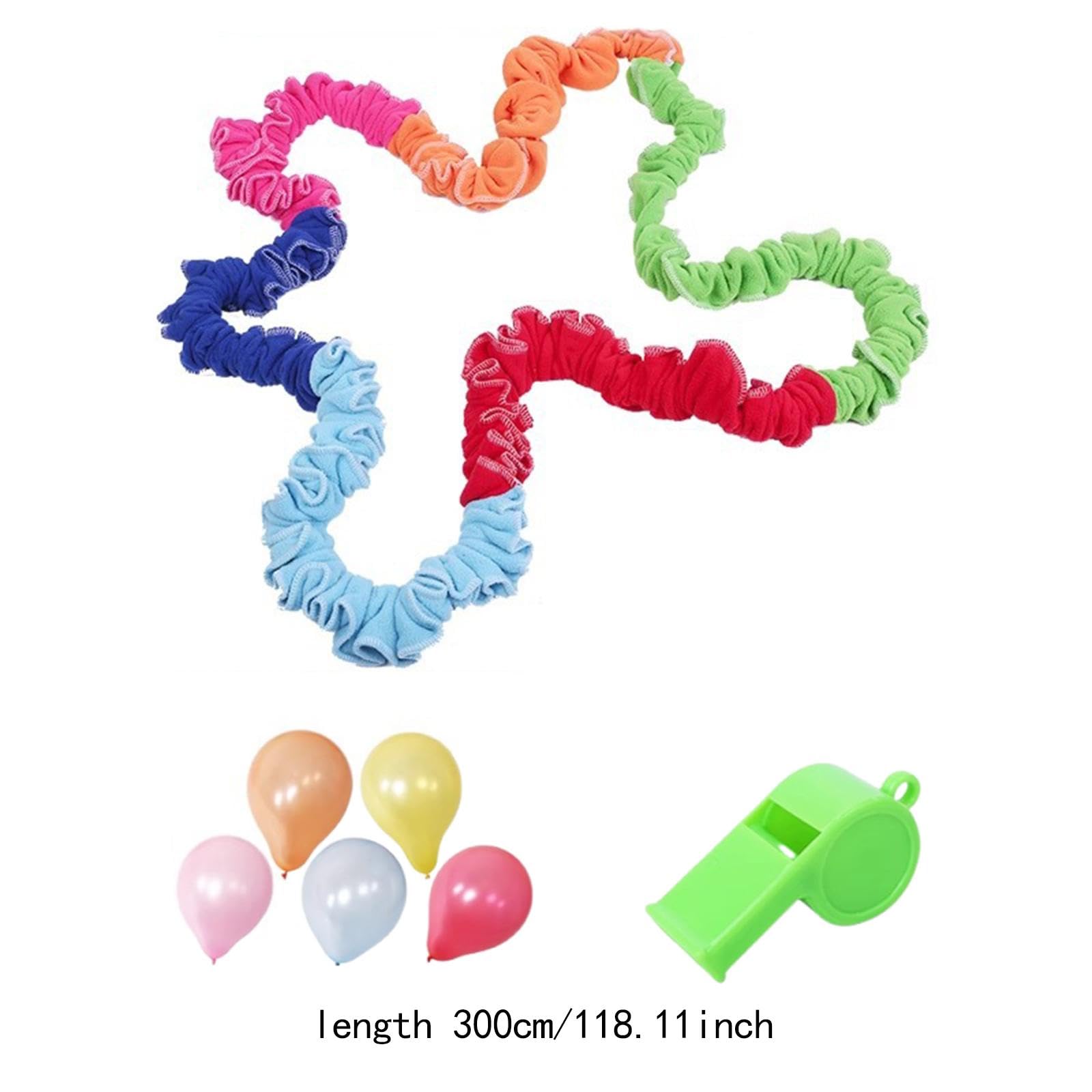 Menolana Kids Cooperative Stretch Band Rally Ring Creative Movement Prop Entertainment Toy Stretch Rope for Small Group Activities, 3m