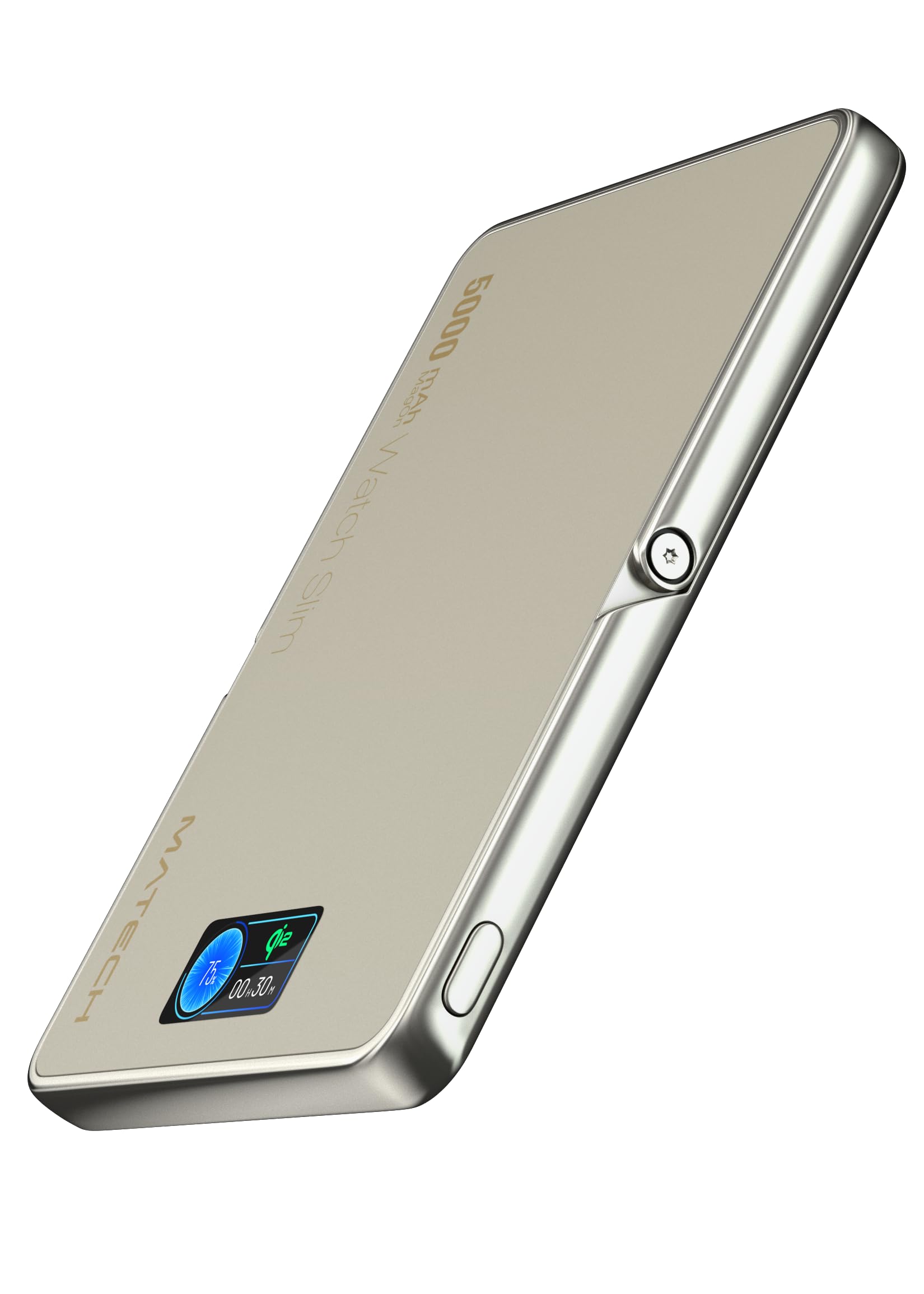 MATECH 半個体電池 Qi2 モバイルバッテリー マグセーフ 小型 超薄型…