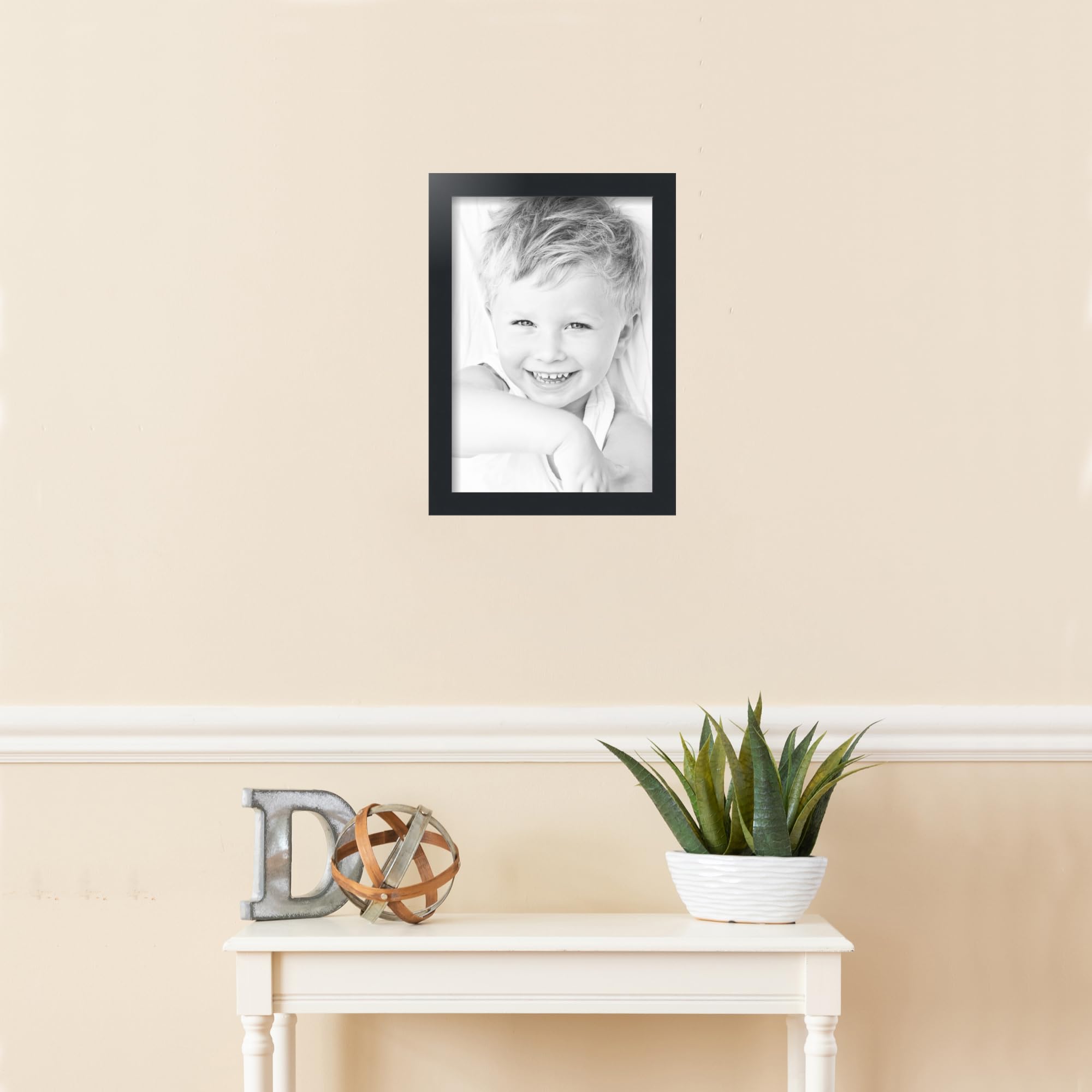 Amazon.com - ArtToFrames 11x16 inch Satin Black Picture Frame
