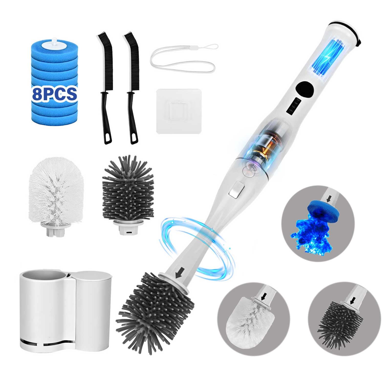 Electric Toilet Brush - Effortless Cleaning -1