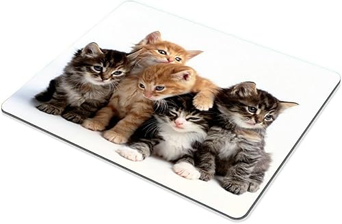 Miniatura 3 de Smooffly Alfombrilla de ratón para computadoras, Gatitos Familia Gatos Mouse Pad