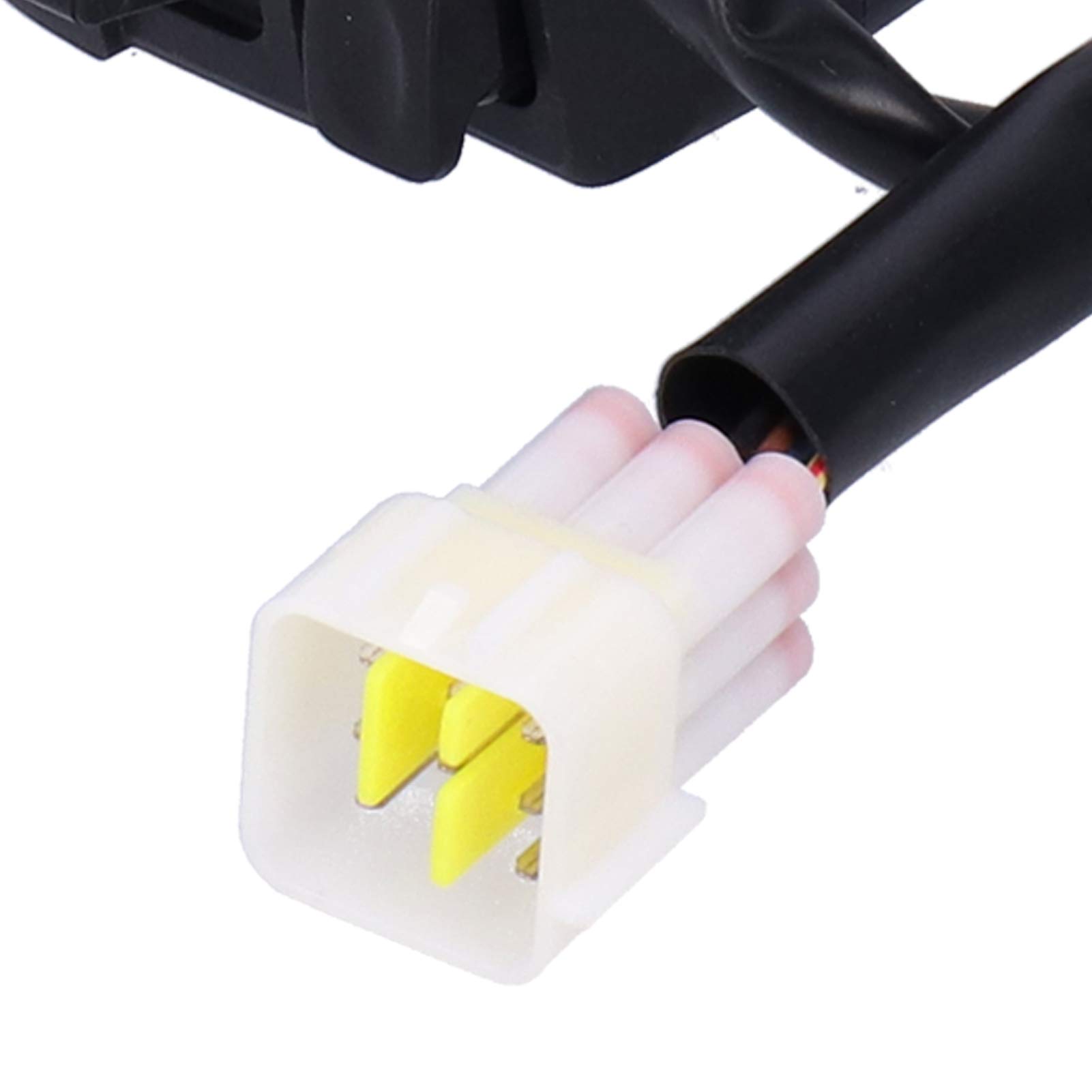 Universel ABS 7 / 8in 22mm Moto Interrupteur Guidon Moto Klaxon Clignotant Boutons de Commande de Phare, Noir