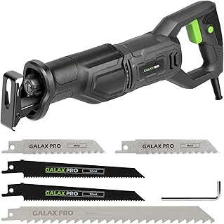 GALAX PRO 120V Reciprocating Saw, 6.0 Amp Variable Speed Corded Reciprocating Saw with1-1/8