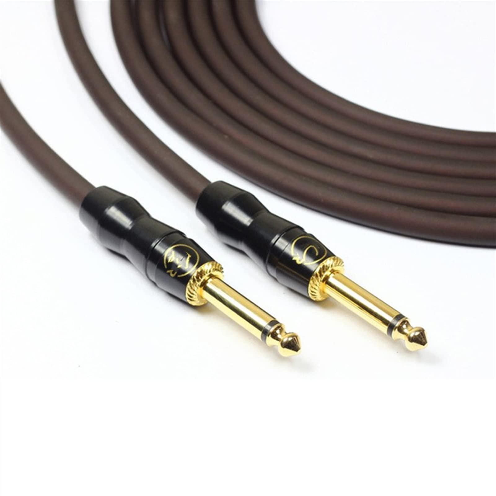 Gitarren instrumentenkabel Silber Überzogener Gitarre-Kabel-Geräuschreduktion Geschirmter E-Gitarre-E-Box-Bass (Color : A, Size : 6m)