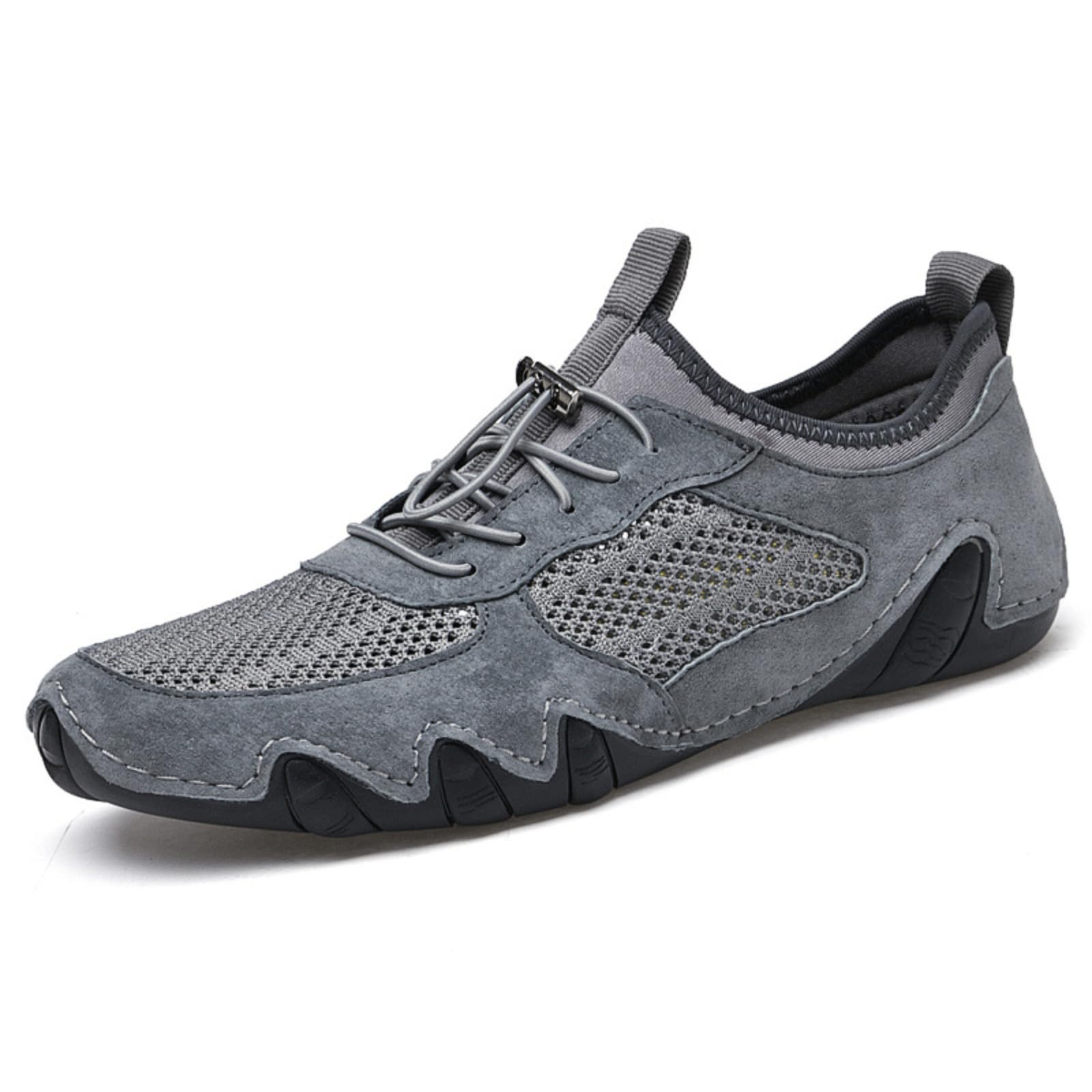 OJPO Driving Shoes for Men Breathable Mesh Men's Casual Shoes Slip On Fashion Comfortable Handmade
