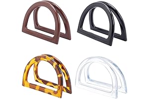 PH PandaHall 8-Pack D Shape Purse Handles for Summer Straws Beach Handbags...