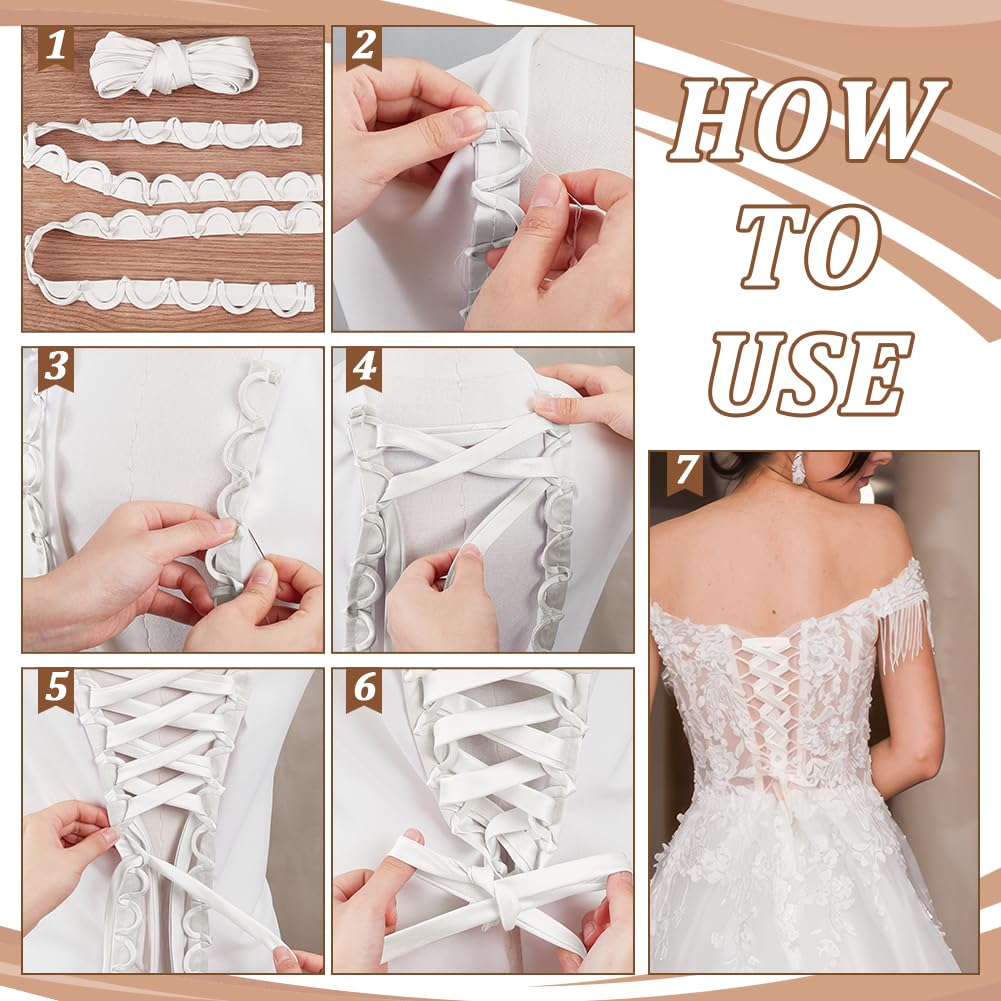 how to tie a corset back dress