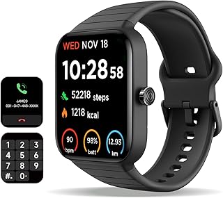 Vibeat Fitness Tracker, Smart Watch for Men Women (Answer/Make Call) Smartwatch with Alexa/Sleep Monitor/Heart Rate/Blood Oxygen/Pedometer/Calories, IP68 Waterproof Smart Watch for Android iPhone