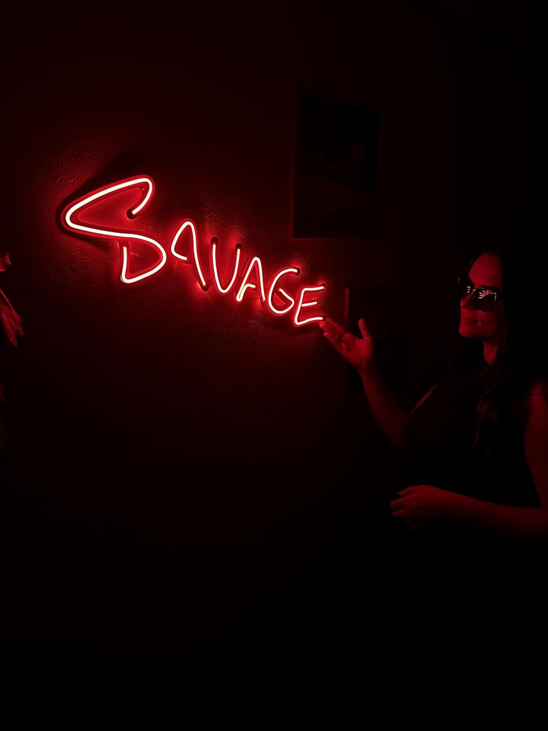 Savage Neon Metal Wall Art, Neon Wall Decor, Light Decor, Led Neon Sign, Neon Lights, Club Led Light, Pub Sign, Neon Schild Bar, Neon Sign Bedroom, LED Sign (Without Remote Control)